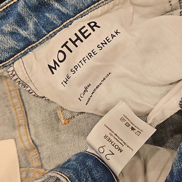💕MOTHER SUPERIOR💕 The Spitfire Sneak Jeans ~ I Confess 29 NWOT - Picture 16 of 16